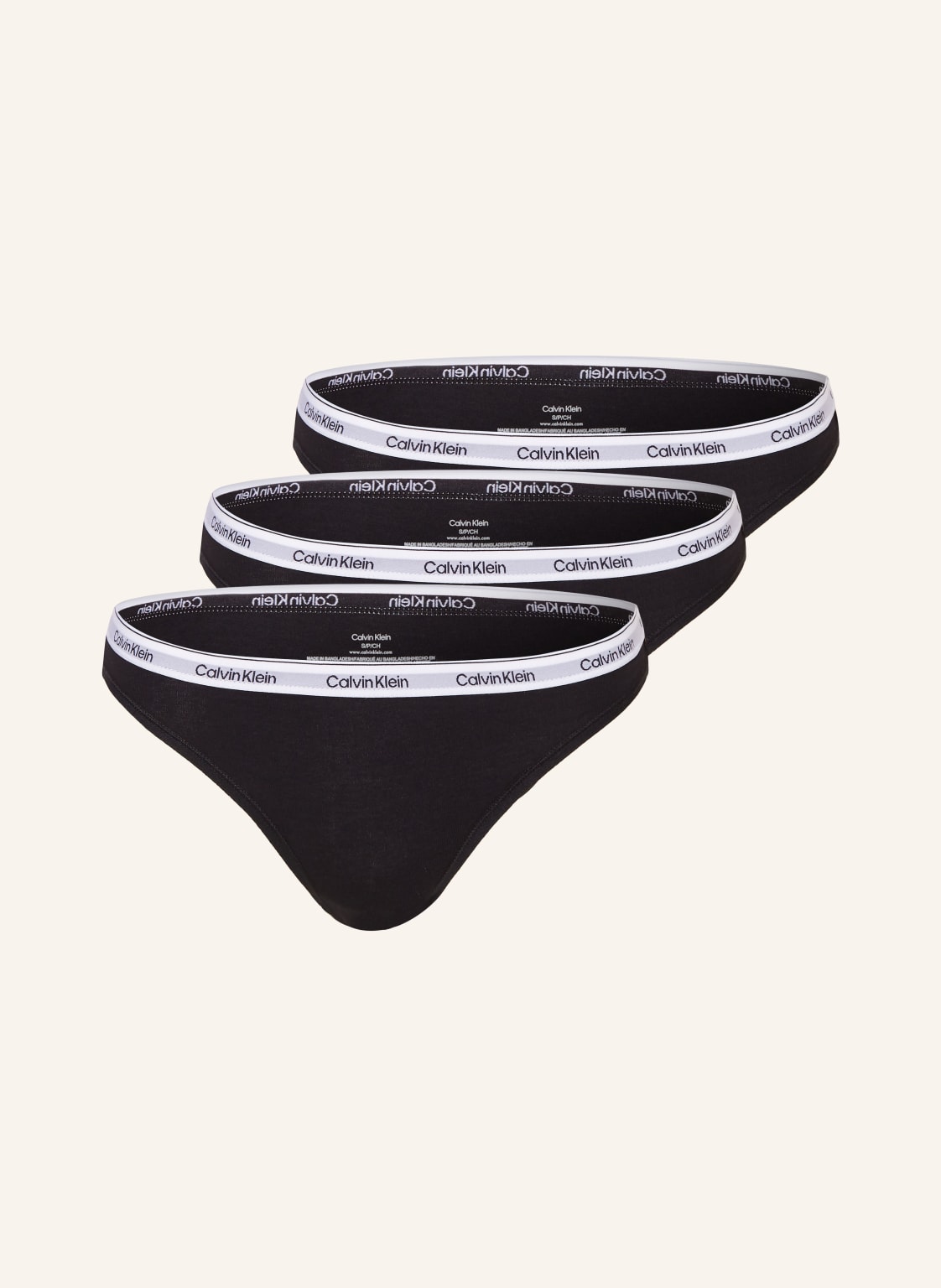 Calvin Klein Figi, 3 Szt. schwarz