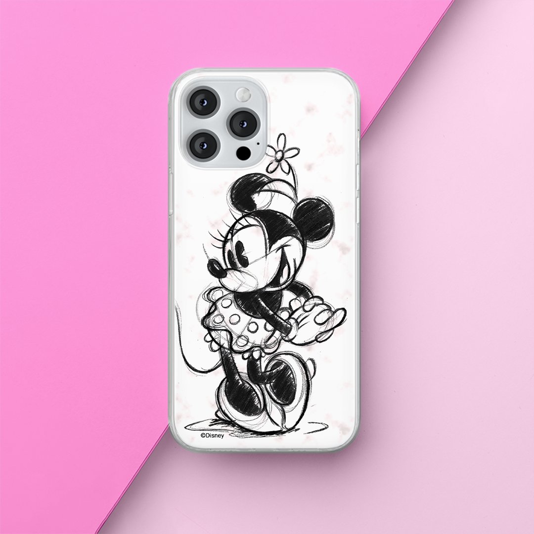 Etui Minnie 026 Disney Nadruk pełny Biały Producent: Samsung, Model: A14 4G/5G