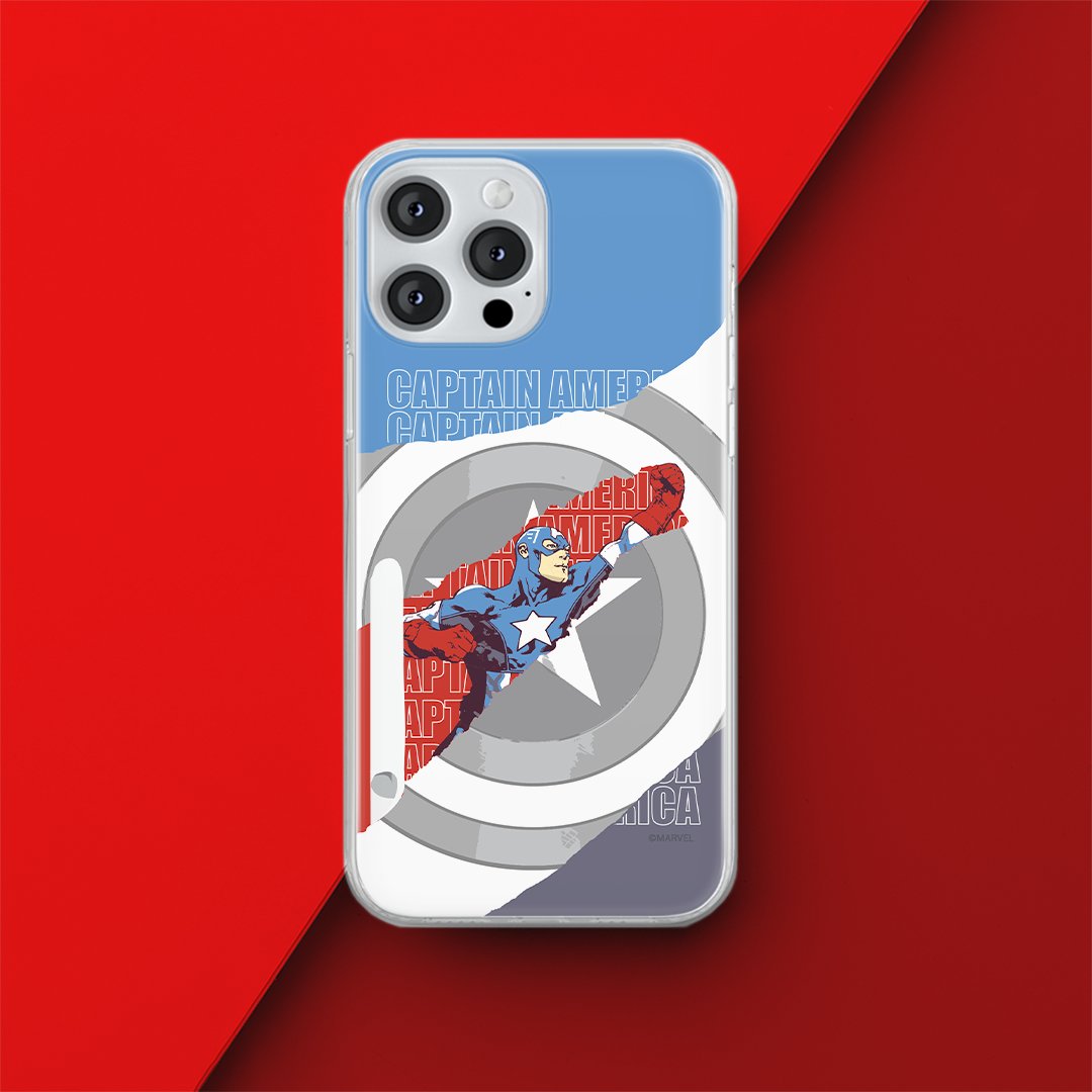 Etui Kapitan Ameryka 013 Marvel Nadruk pełny Wielobarwny Producent: Xiaomi, Model: REDMI 12C/ REDMI 11A