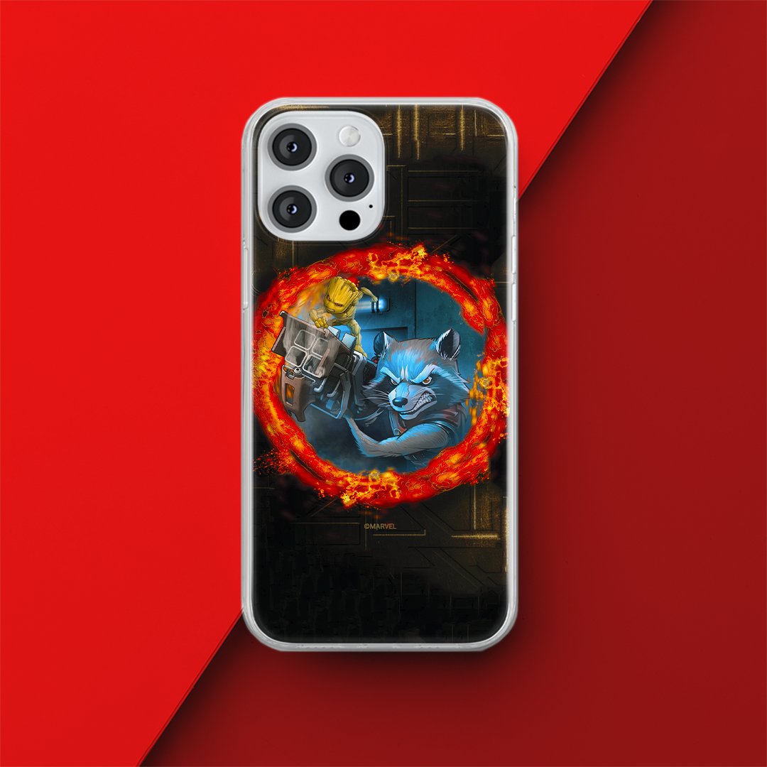 Etui Strażnicy Galaktyki 008 Marvel Nadruk pełny Czarny Producent: Samsung, Model: S10