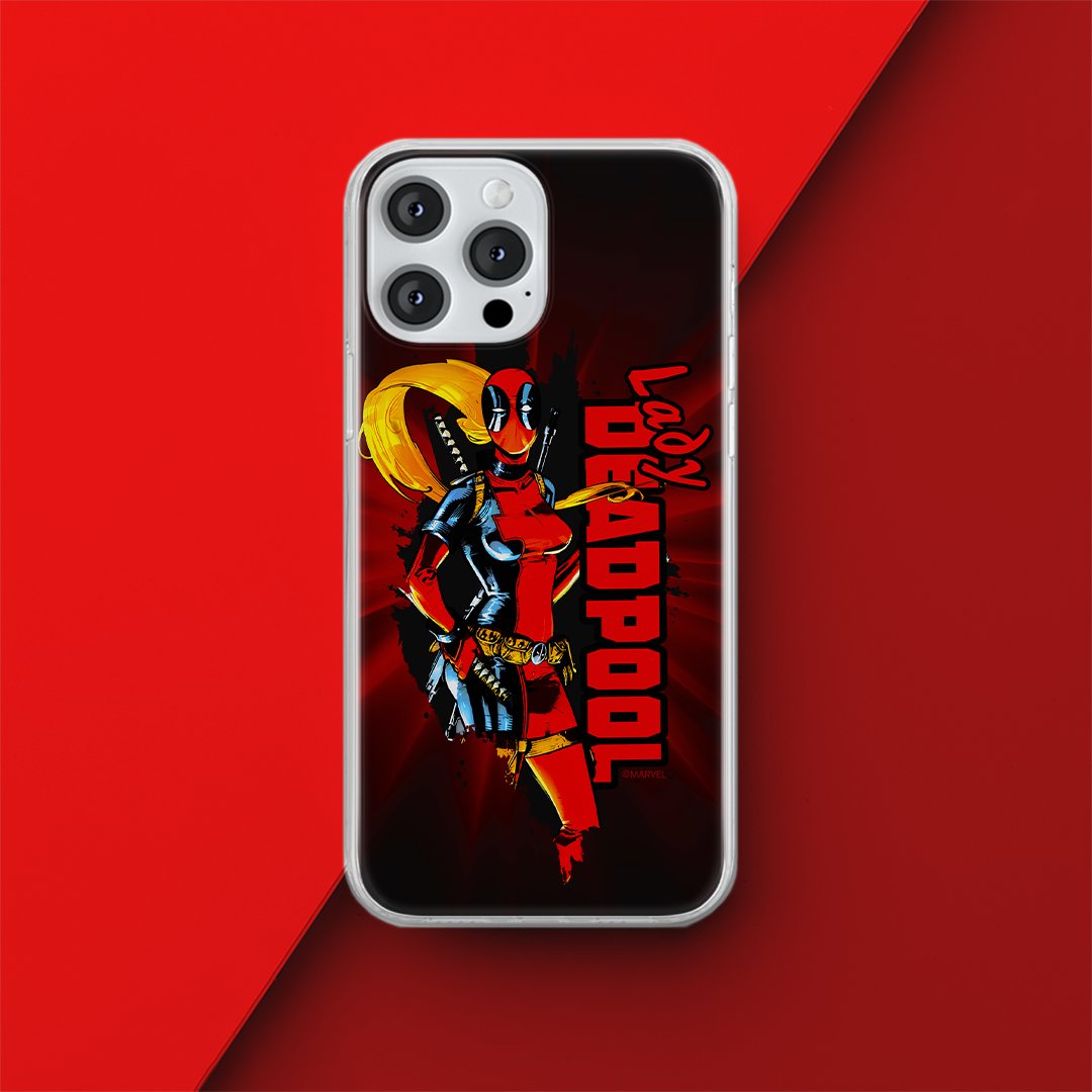 Etui Deadpool 009 Marvel Nadruk pełny Czerwony Producent: Samsung, Model: A21s