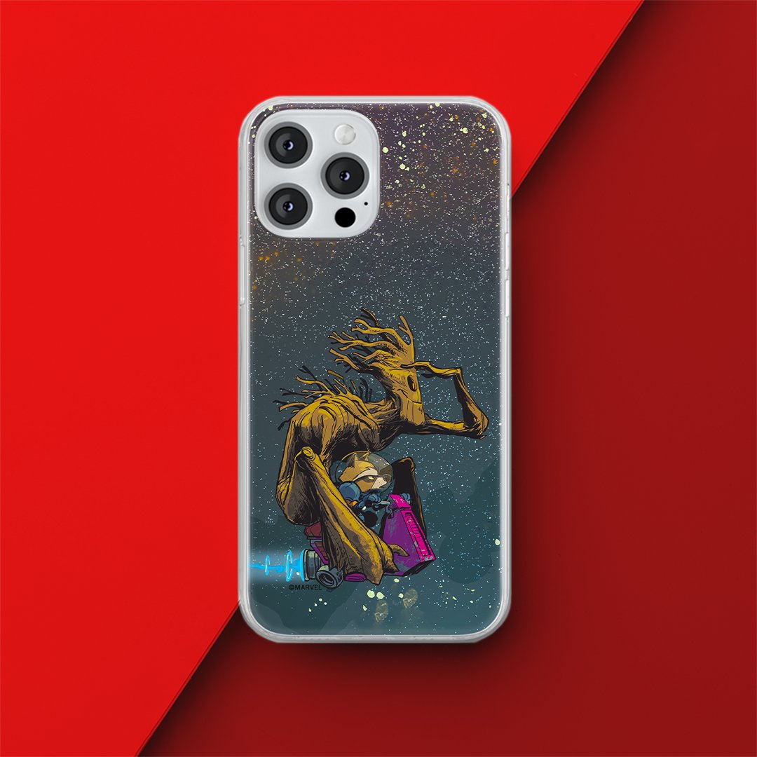 Etui Strażnicy Galaktyki 004 Marvel Nadruk pełny Granatowy Producent: Xiaomi, Model: 12 / 12X