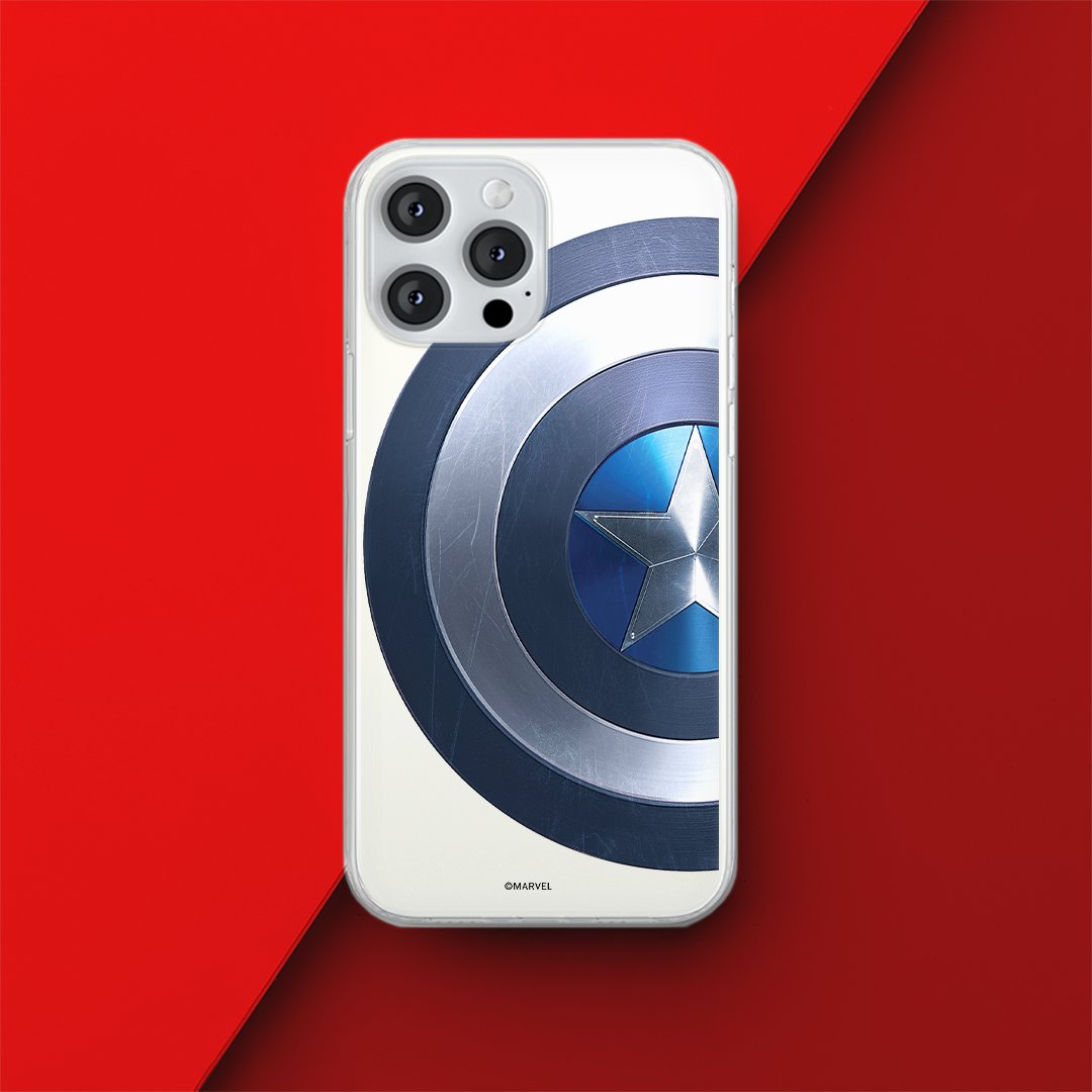 Etui Kapitan Ameryka 006 Marvel Nadruk częściowy Przeźroczysty Producent: Xiaomi, Model: REDMI NOTE 12 4G