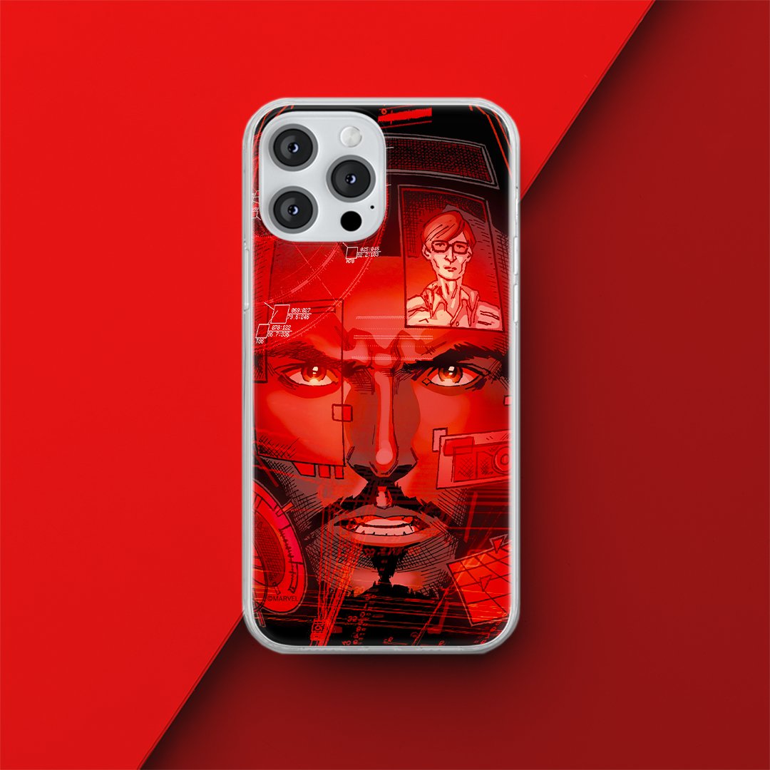 Etui Iron Man 016 Marvel Nadruk pełny Czerwony Producent: Samsung, Model: A41