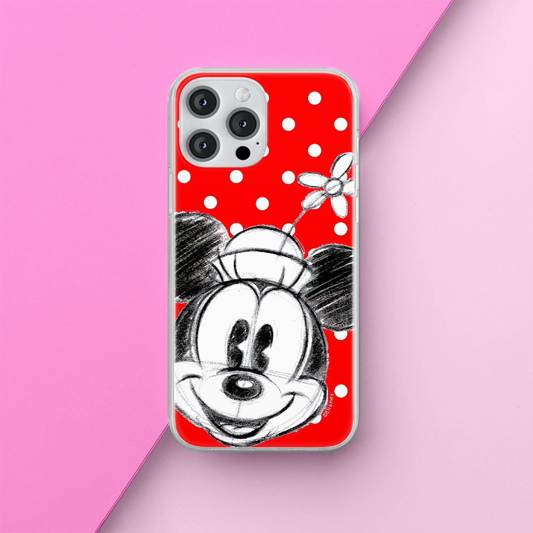 Etui Minnie 009 Disney Nadruk pełny Czerwony Producent: Xiaomi, Model: REDMI NOTE 12 4G