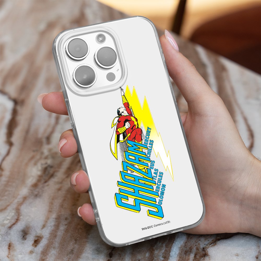 Etui Shazam 002 DC Nadruk częściowy Przeźroczysty Producent: Samsung, Model: S23 PLUS