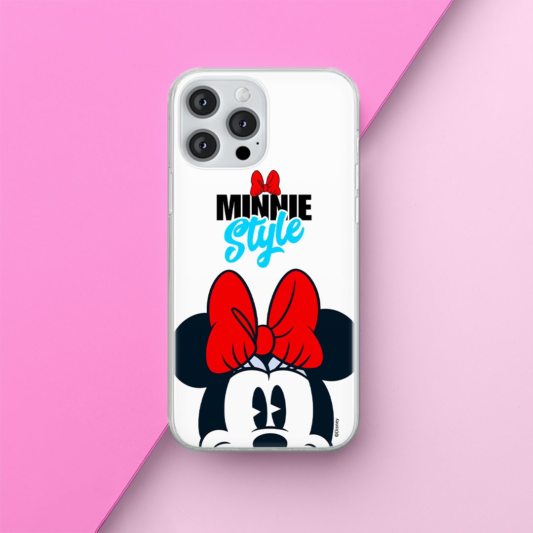 Etui Minnie 027 Disney Nadruk pełny Biały Producent: Samsung, Model: A14 4G/5G