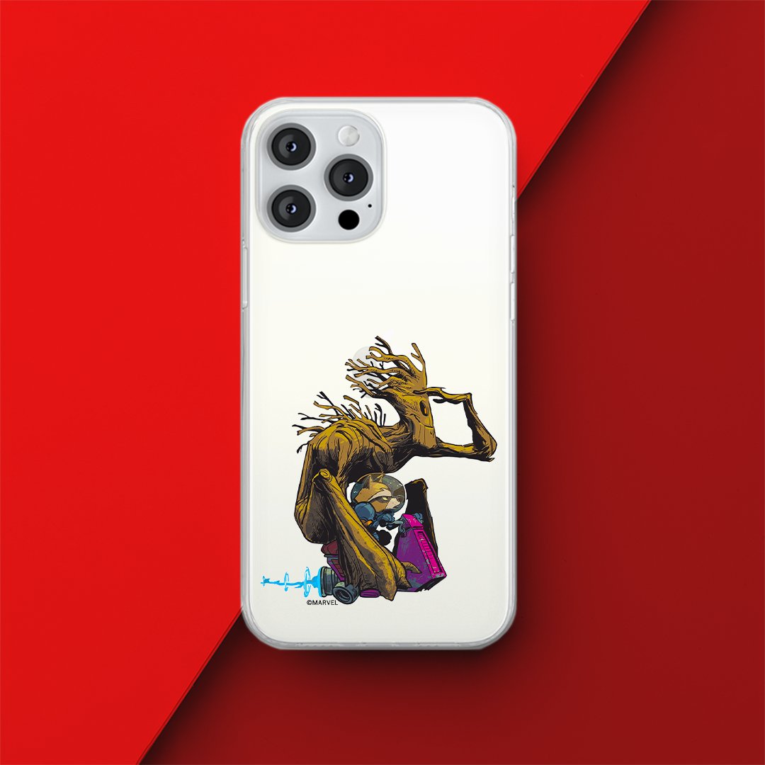 Etui Strażnicy Galaktyki 004 Marvel Nadruk częściowy Przeźroczysty Producent: Samsung, Model: M53 5G