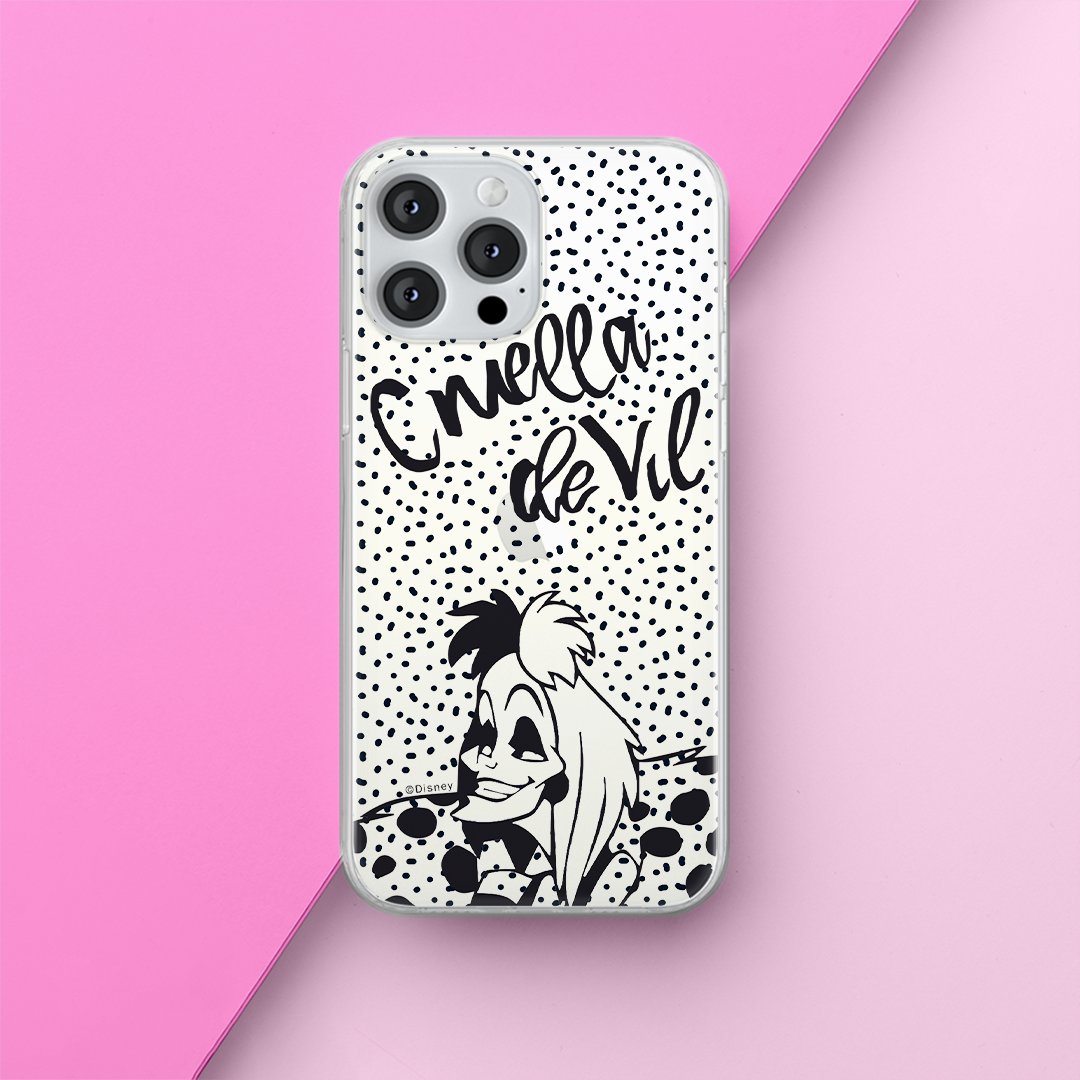 Etui Cruella 002 Disney Nadruk częściowy Przeźroczysty Producent: Xiaomi, Model: REDMI 12C/ REDMI 11A