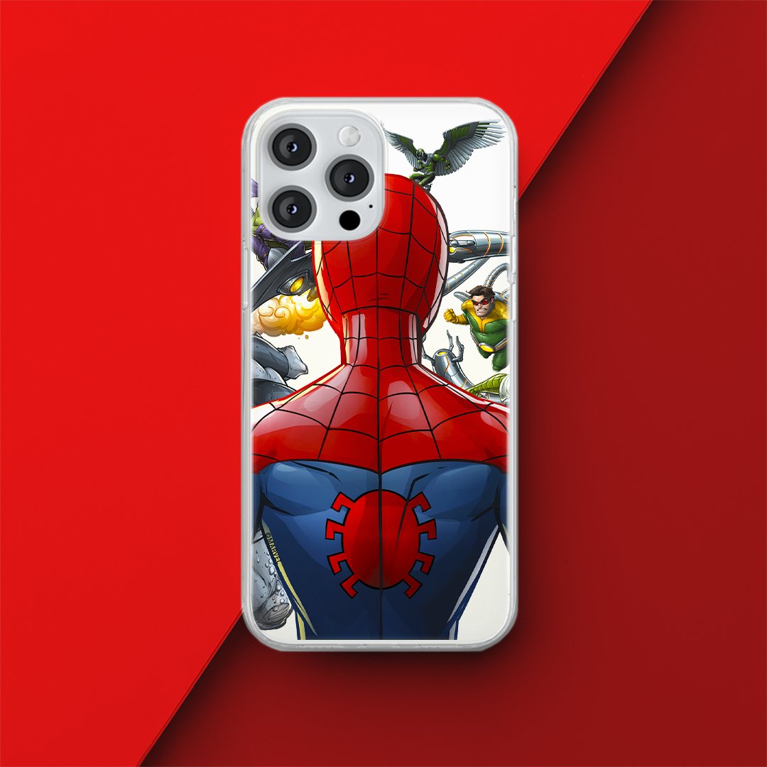 Etui Spider Man 004 Marvel Nadruk częściowy Przeźroczysty Producent: Samsung, Model: A14 4G/5G