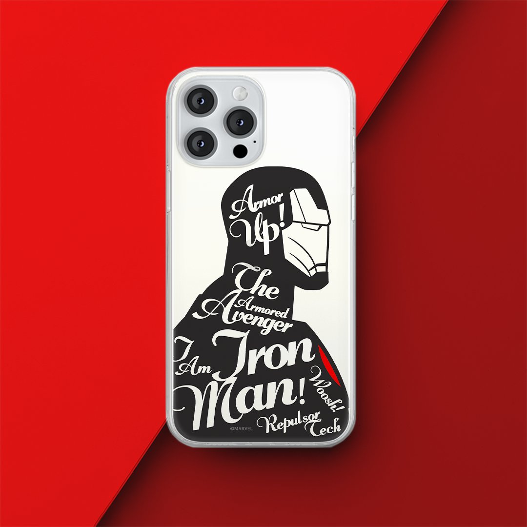 Etui Iron Man 010 Marvel Nadruk częściowy Przeźroczysty Producent: Xiaomi, Model: MI 11i/ REDMI K40/K40 PRO/POCO F3/ F3 PRO