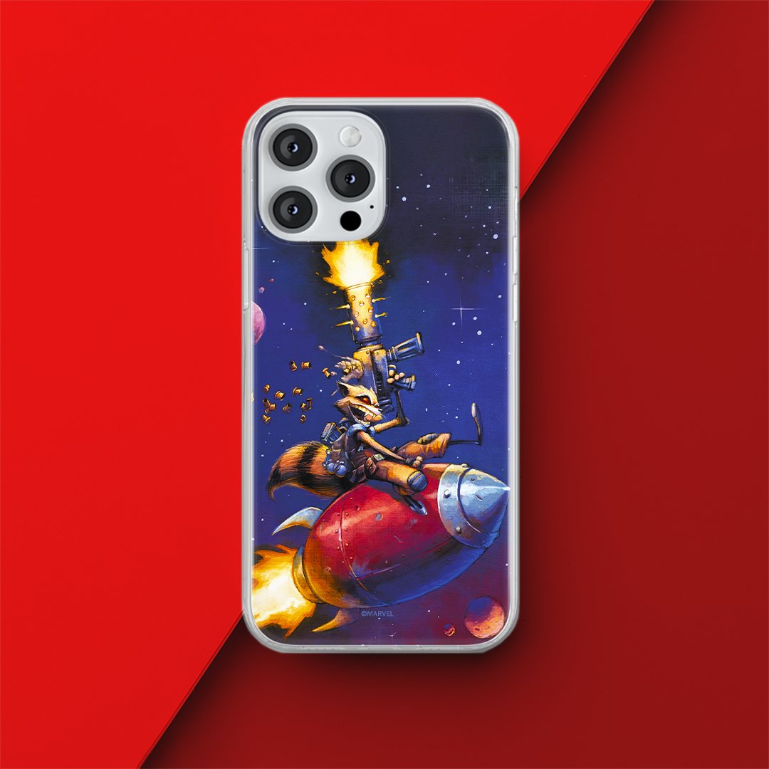 Etui Rocket 007 Marvel Nadruk pełny Granatowy Producent: Samsung, Model: A41
