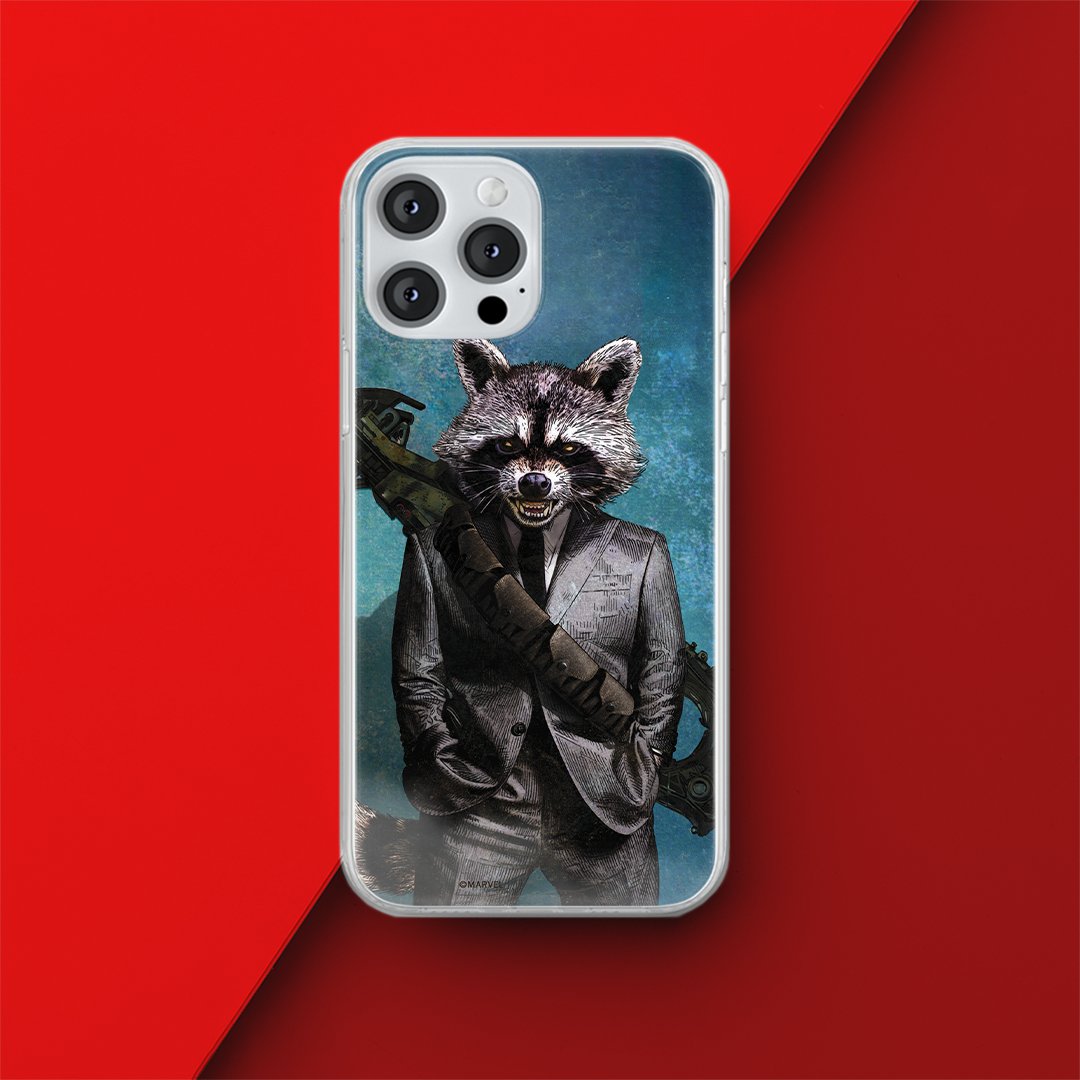 Etui Rocket 002 Marvel Nadruk pełny Niebieski Producent: Samsung, Model: A41
