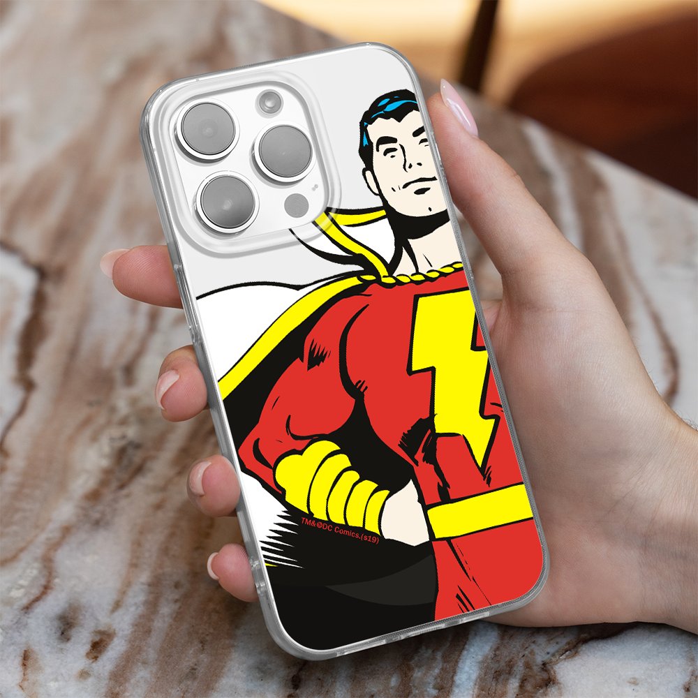 Etui Shazam 001 DC Nadruk częściowy Przeźroczysty Producent: Samsung, Model: S23 PLUS