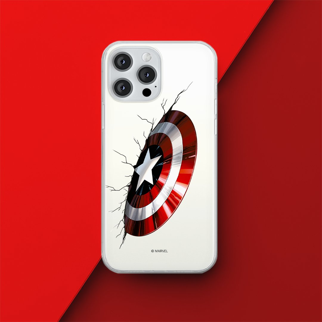 Etui Kapitan Ameryka 023 Marvel Nadruk częściowy Przeźroczysty Producent: Google, Model: PIXEL 7 PRO