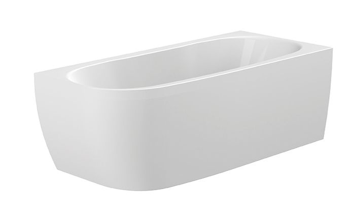 Sanplast WALse/LUXO Wanna narożna asymetryczna prawa 160x75 cm ze stelażem STW biała 610-370-1050-01-000