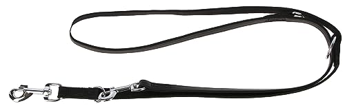 Kerbl Vegas Training Leine 22 Mm 240 Cm, Genäht, Abschnallt, Schwarz