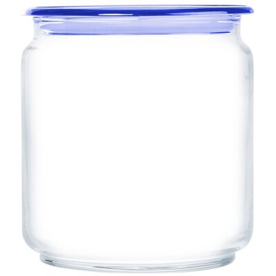 Słoik z pokrywką Plano 750 ml niebieski LUMINARC