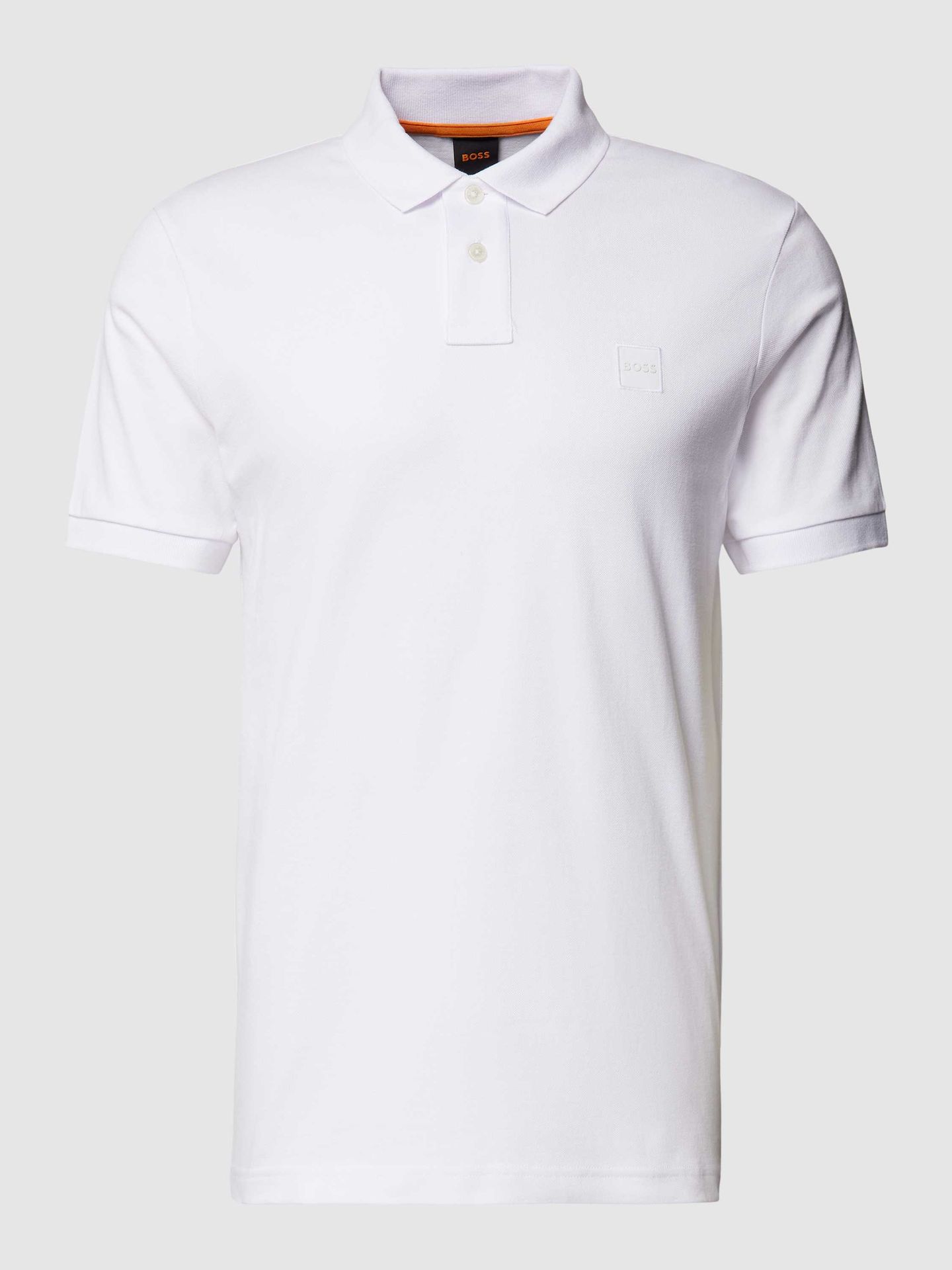 Koszulka polo o kroju slim fit z krótką listwą guzikową