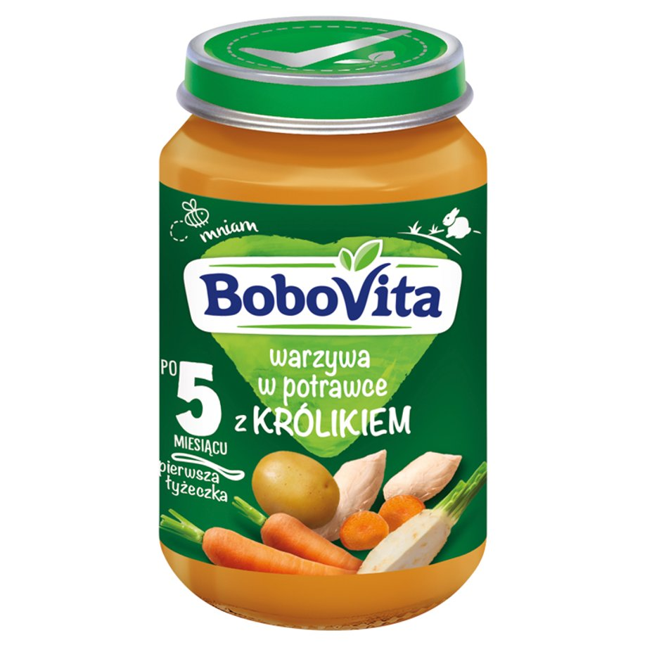 BoboVita - Warzywa w potrawce z królikiem po 5 miesiącu