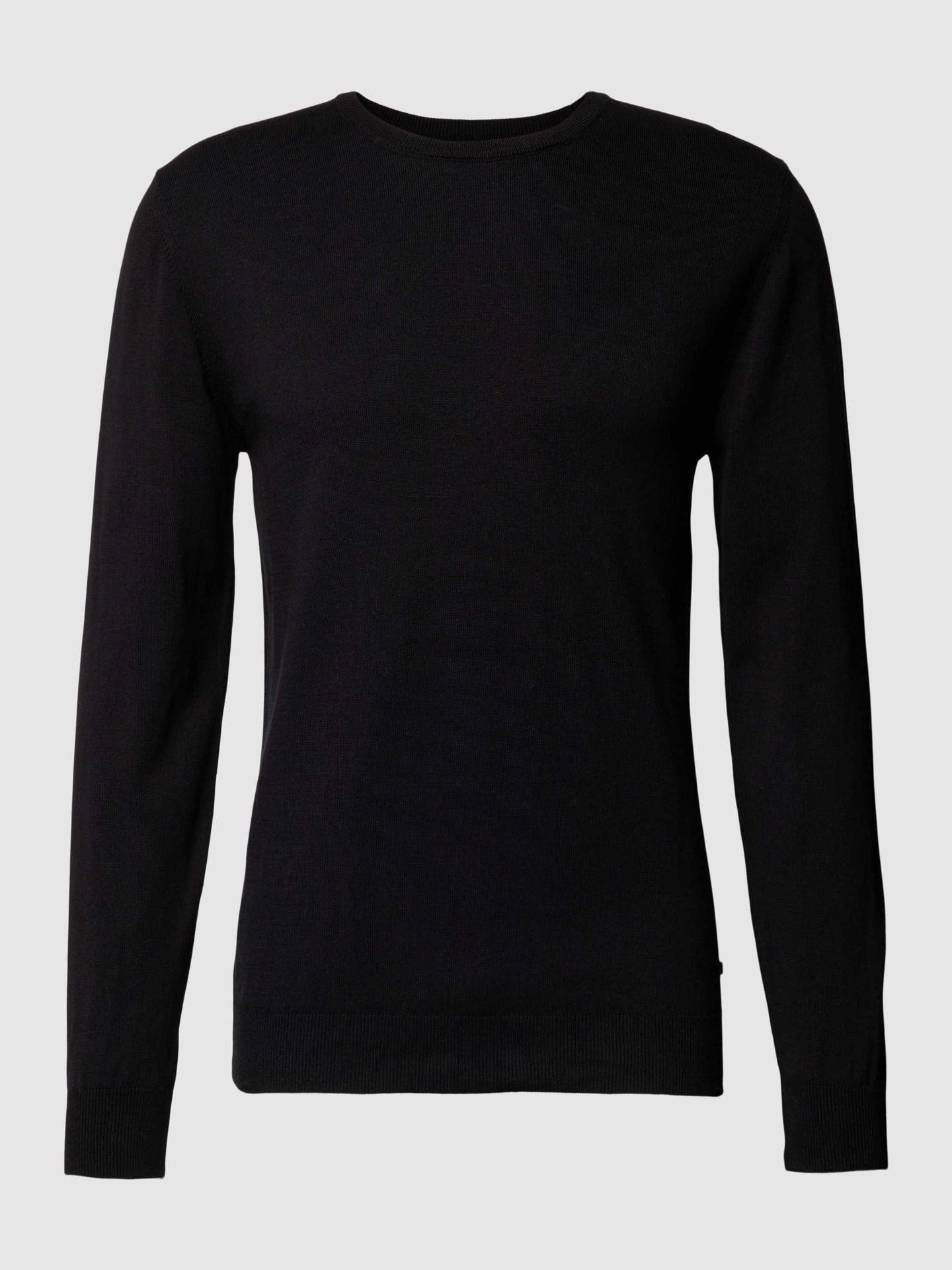 Sweter z dzianiny z okrągłym dekoltem