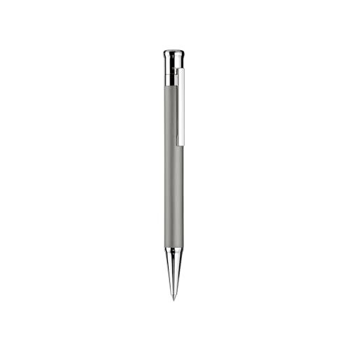 Otto Hutt Design 04 Długopis grafitowy szary, z trzonkiem matowym satynowanym, elementy okucia pokryte błyszczącą platyną, 001-20240