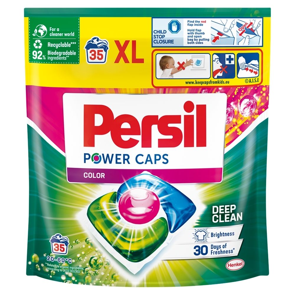 Persil Power Caps Color Skoncentrowany środek do prania 490 g (35 prań)