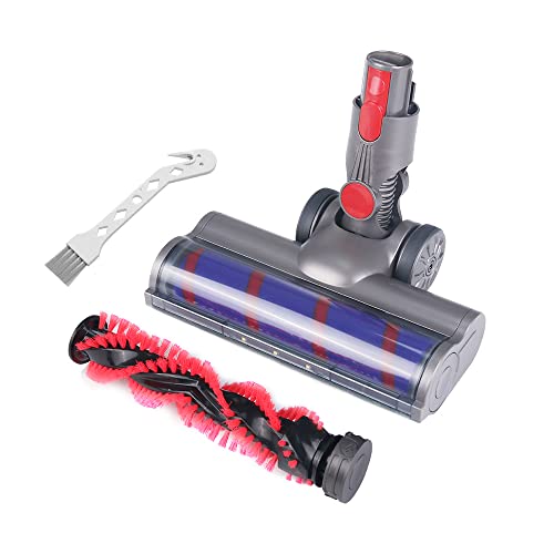Laymi Motorhead nakładka podłogowa z twardego drewna do odkurzaczy Dyson V7, V8, V10, V11, V15, z wymiennymi miękkimi szczotkami rolkowymi, reflektorami, szczotkami podłogowymi