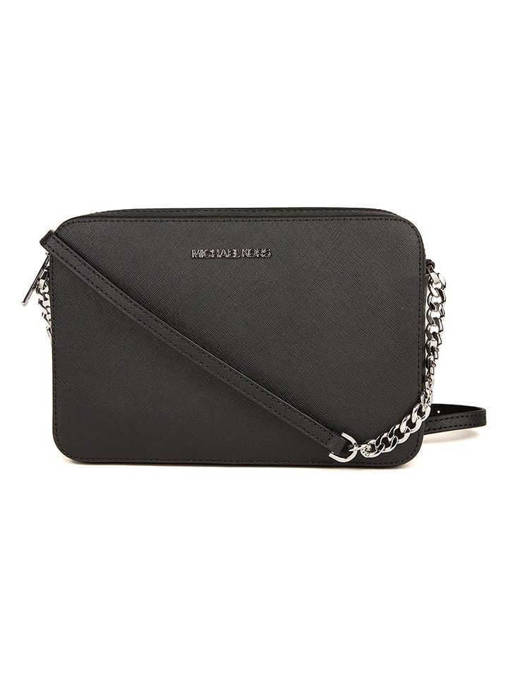 Michael Kors Skórzana torebka w kolorze czarnym - 23 x 16 x 6 cm
