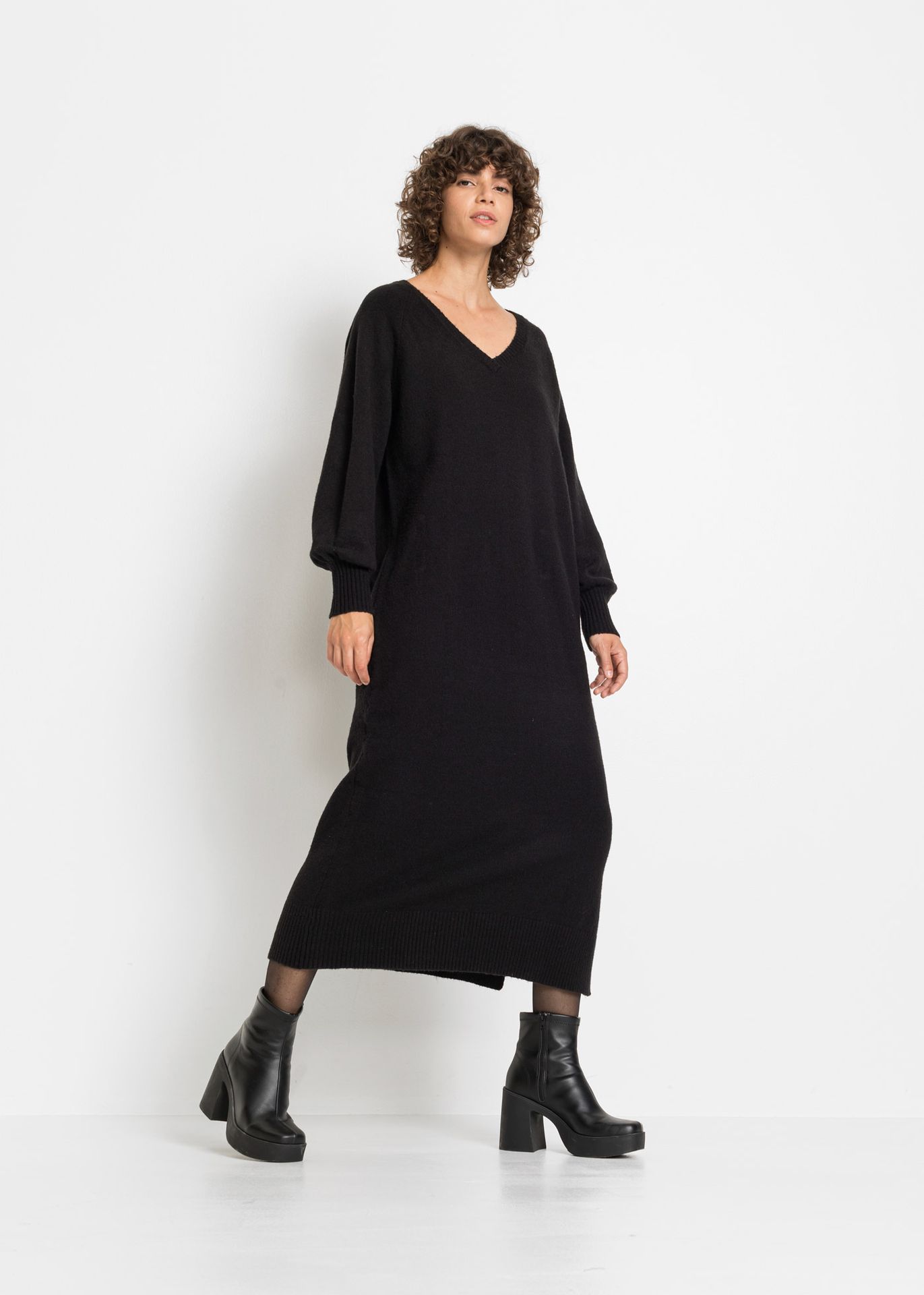 Sukienka dzianinowa oversize - bonprix