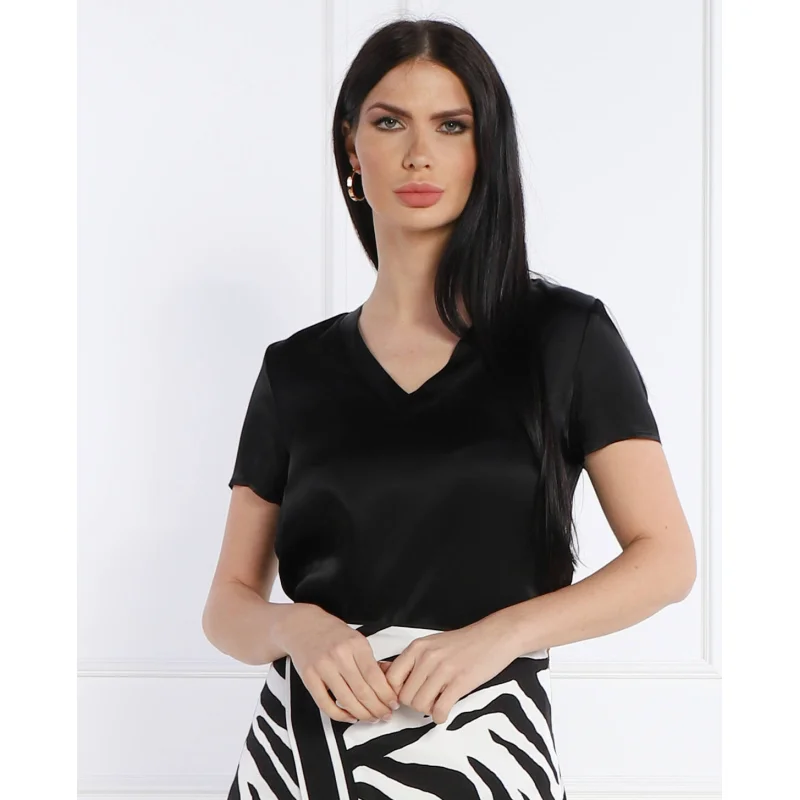 Liu Jo T-shirt | Regular Fit | z dodatkiem jedwabiu