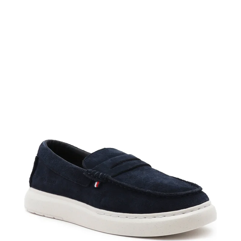 Tommy Hilfiger Skórzane mokasyny TOMMY HILFIGER HYBRID LOAFER