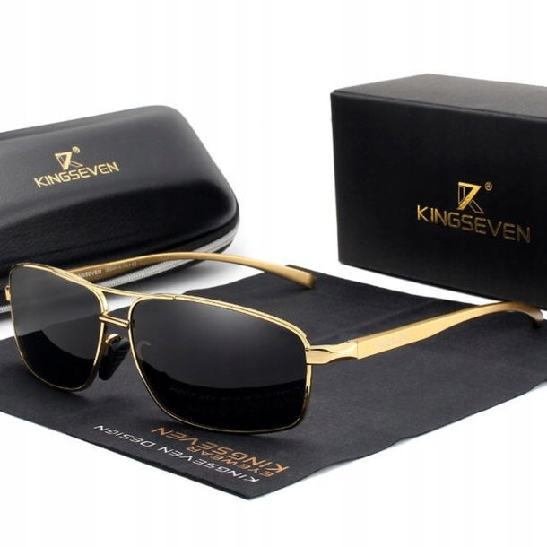 Okulary Męskie Przeciwsłoneczne Kingseven + Etui