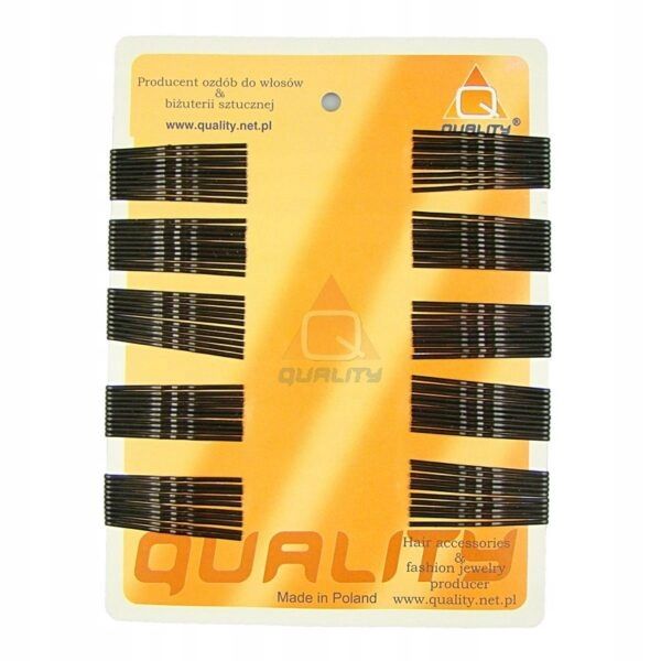Quality 9 Wsuwki Do Włosów Krótkie 4cm Czarne 100 Szt.