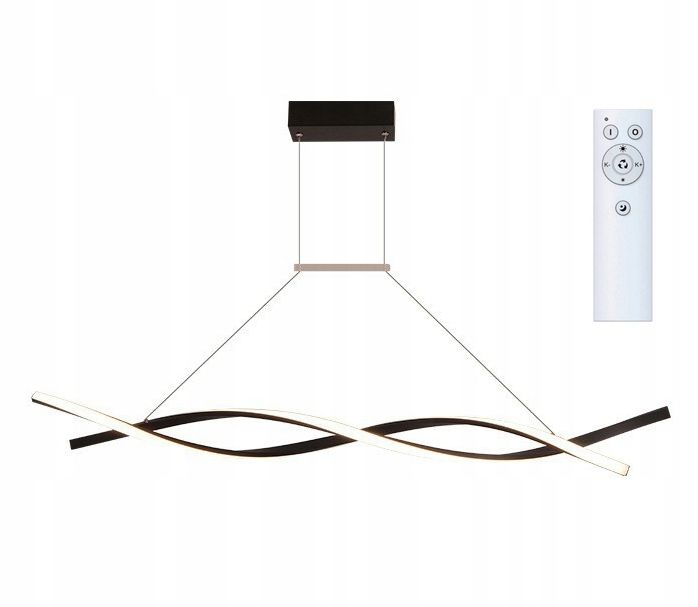 ﻿Lampa wisząca LED długa nad stół nowoczesna 90cm