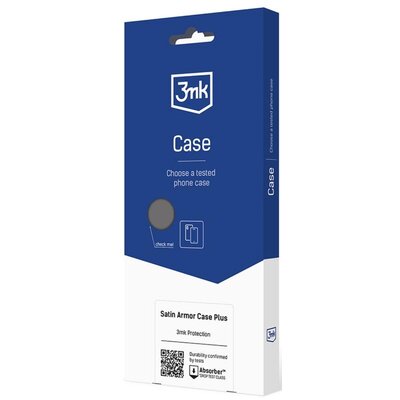 Etui 3MK Satin Armor Case+ do Samsung Galaxy A05S Przezroczysto-czarny