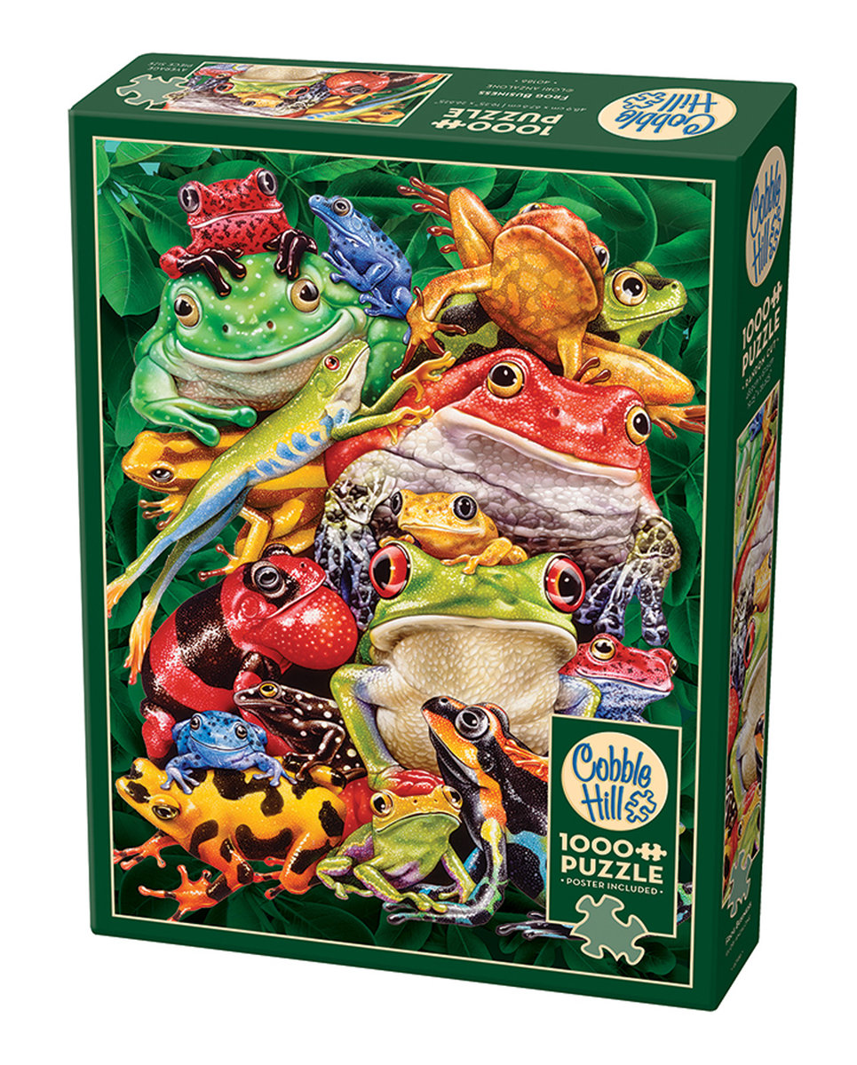 Cobble Hill, Puzzle, Kolorowe żaby, 1000 el.
