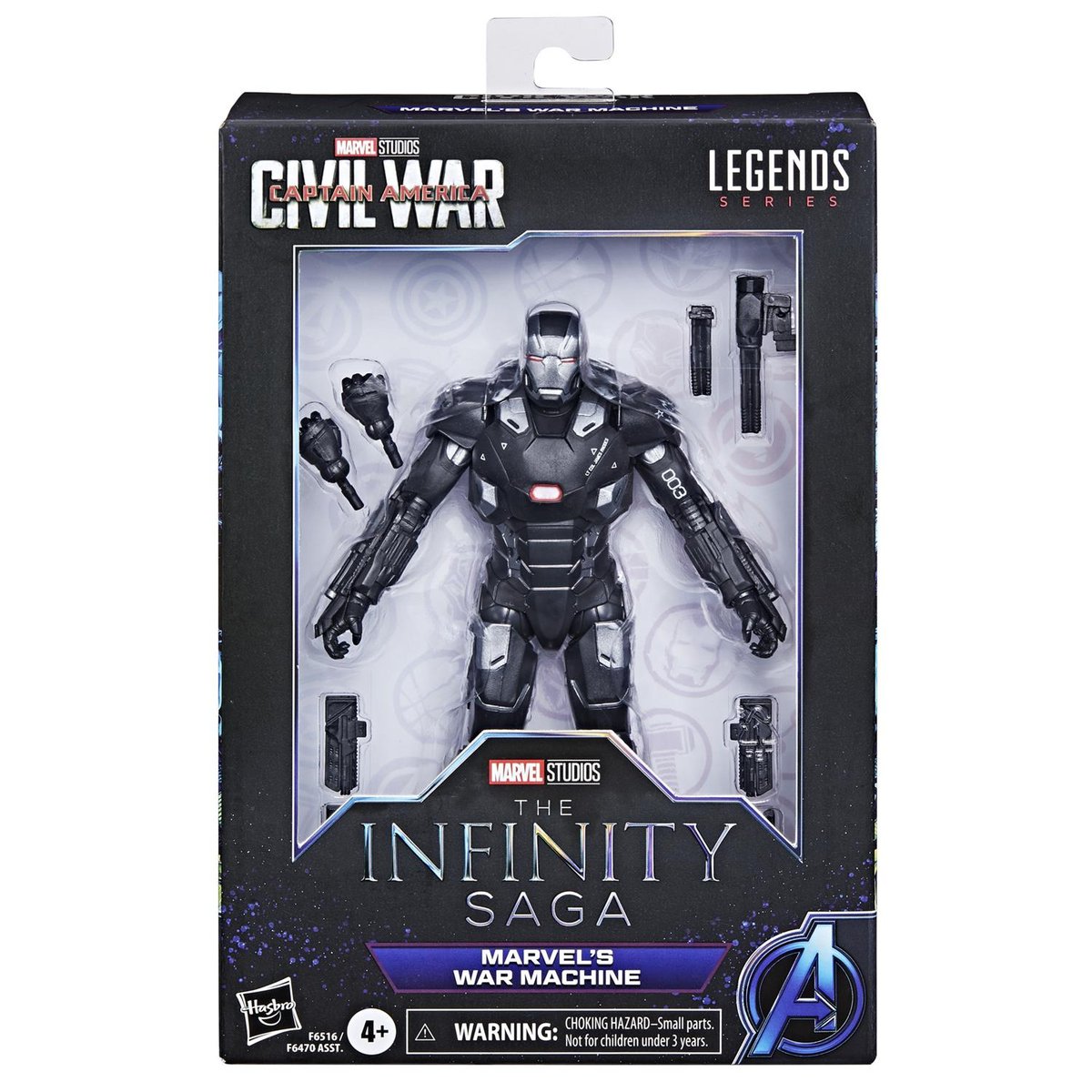 Marvel Hasbro Legends Series War Machine, Captain America: Civil War kolekcjonerskie 6-calowe figurki akcji, figurki legend