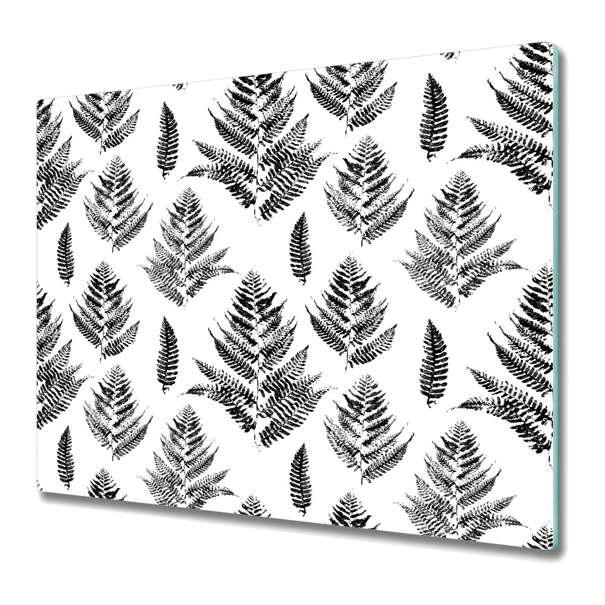 Szklane Deski Kuchenne z Unikalnymi Wzorami 60x52 cm - Odciski paproci