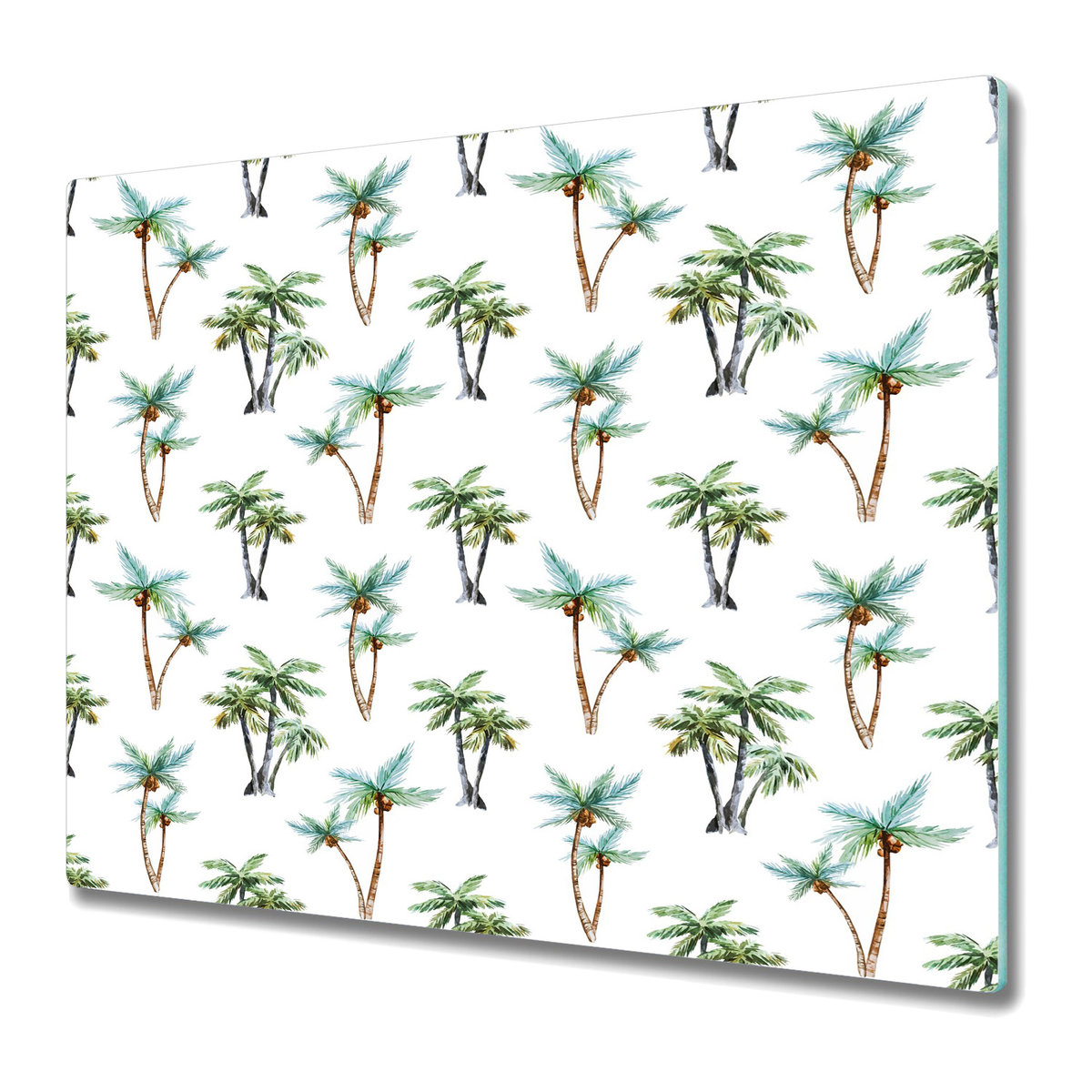Szklane Deski Kuchenne z Unikalnymi Wzorami 60x52 cm - Tropikalny palmowy mural
