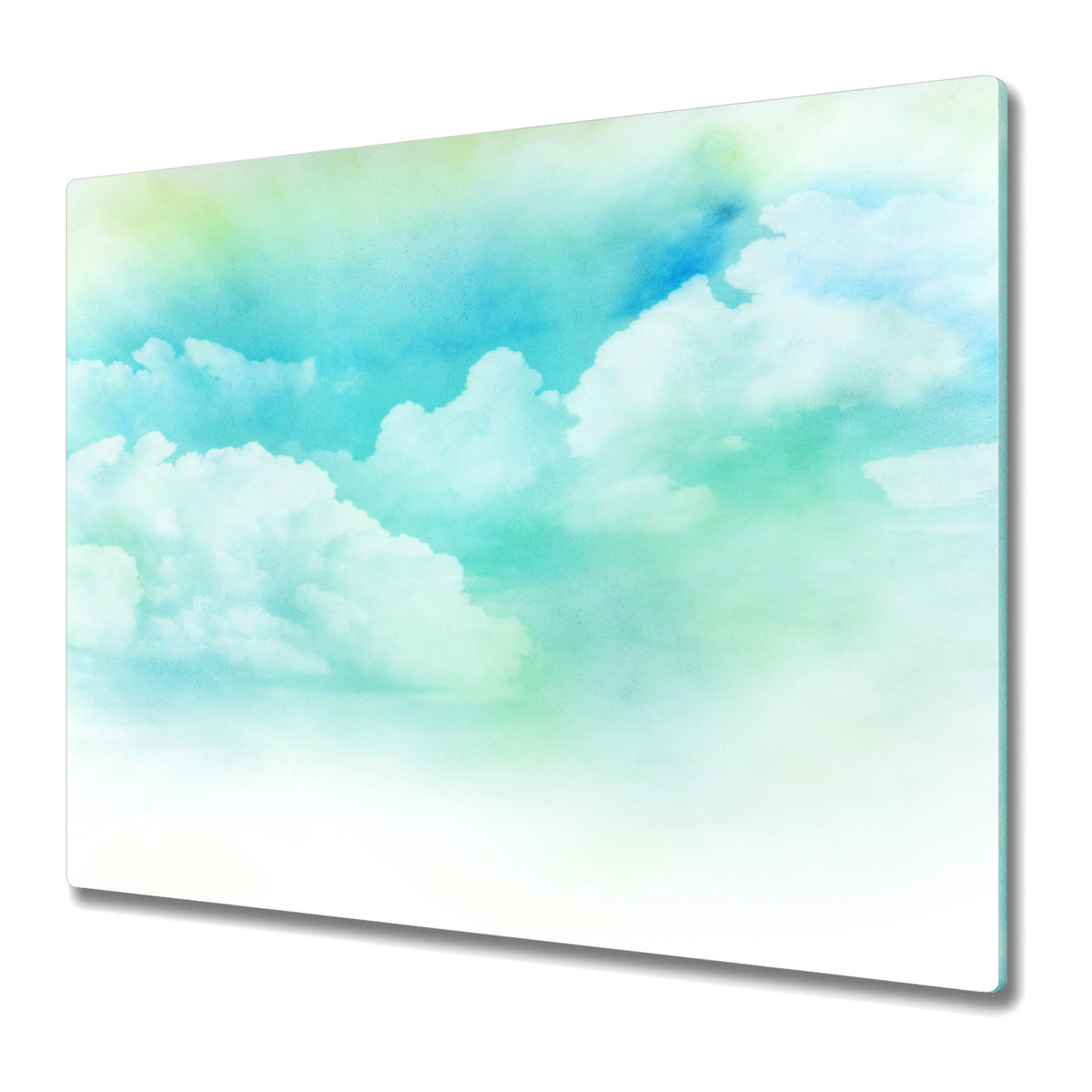 Szklane Deski Kuchenne - Dekoracyjny Element 60x52 cm - Abstrakcja chmury