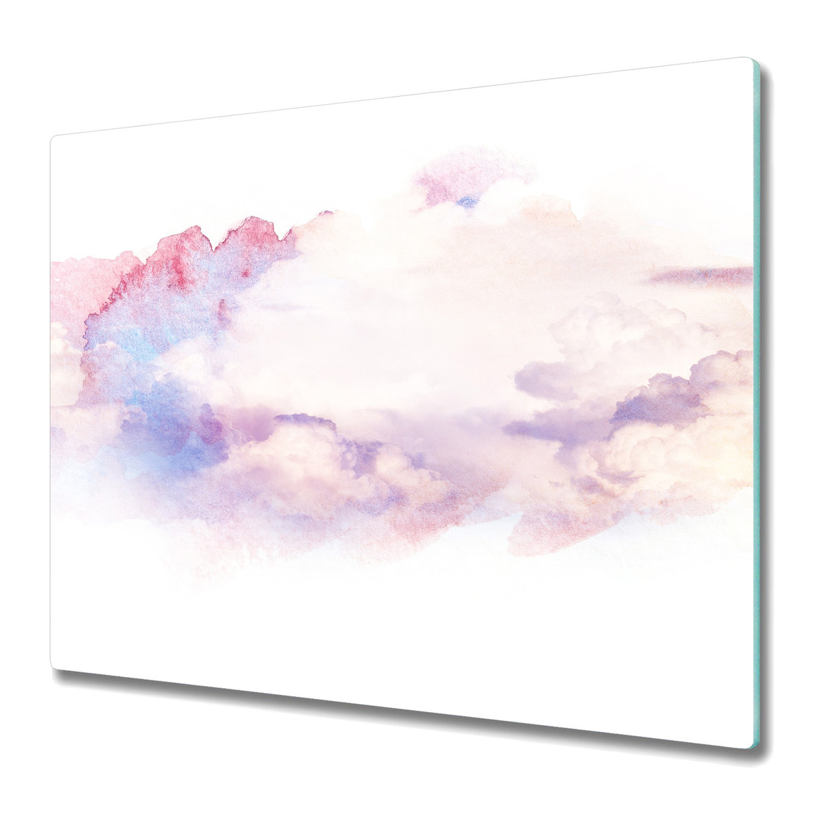 Stylowa Deska Do Krojenia ze Szkła 60x52 cm - Abstrakcja chmury