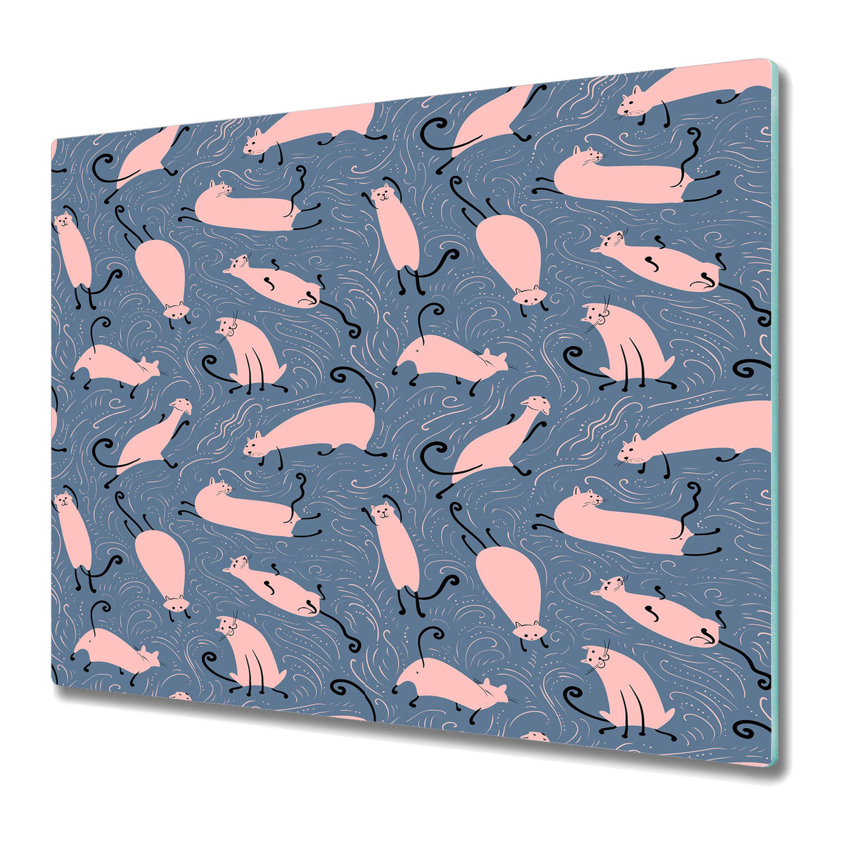 Deska Kuchenna z Wyjątkowym Printem 60x52 cm - Koty z kreskówki
