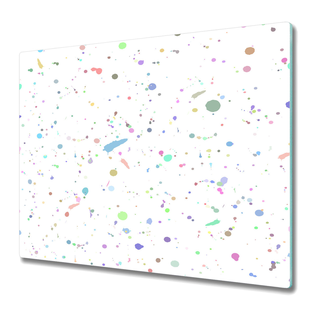 Stylowa Deska Do Krojenia ze Szkła Hartowanego 60x52 cm - Plama Farby