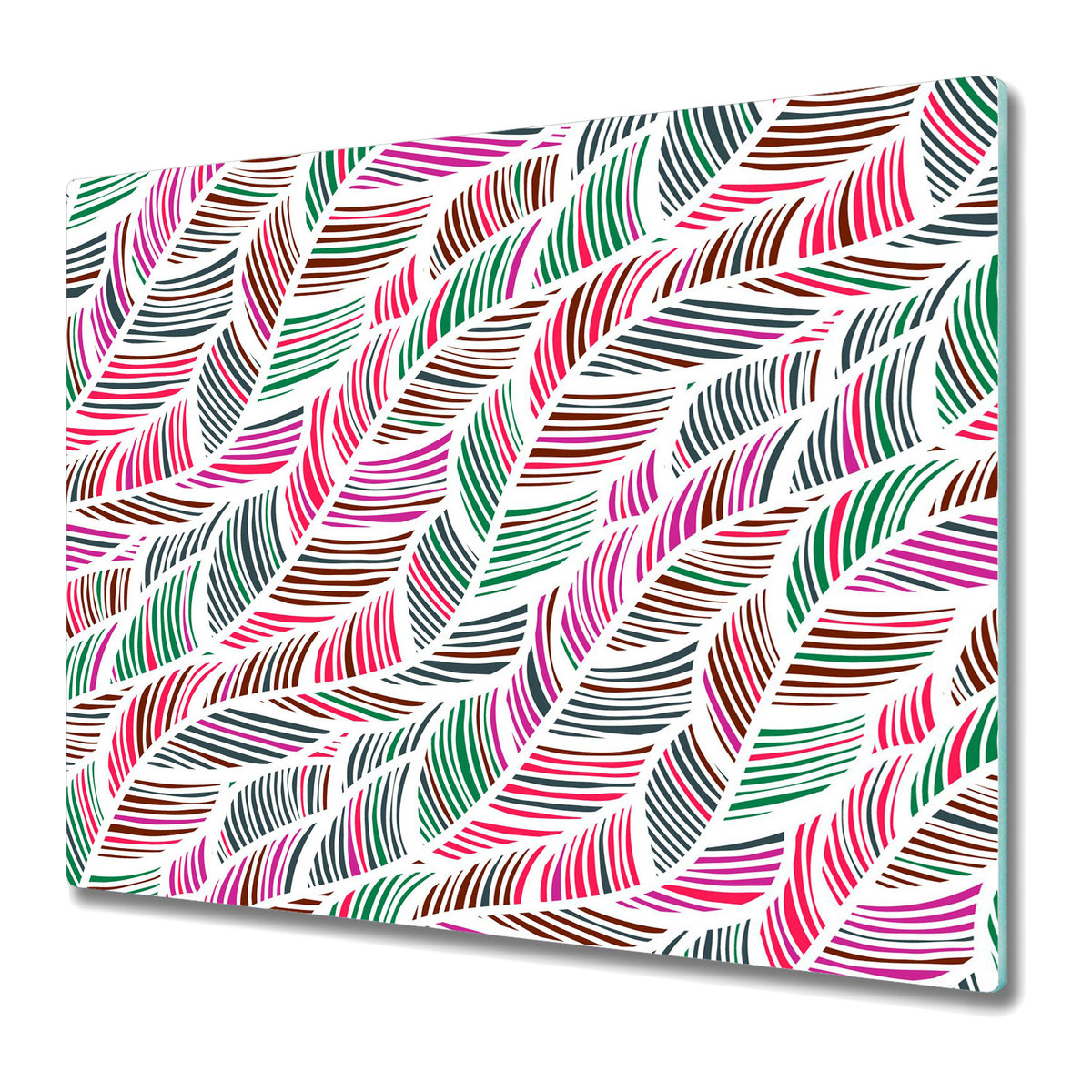 Deska Kuchenna ze Szkła Hartowanego 60x52 cm - Kolorowy wzór