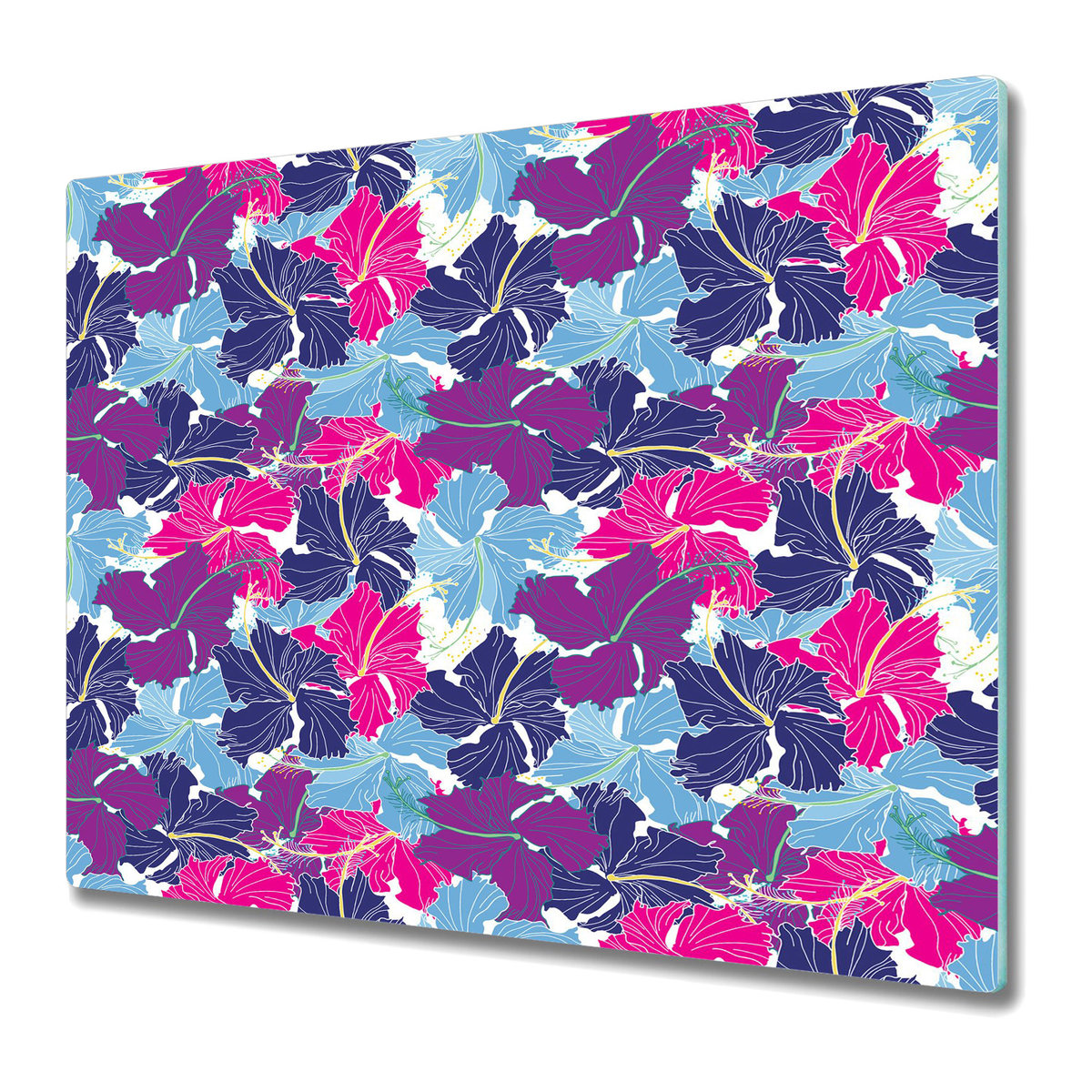 Deski Kuchenne ze Stylowym Ozdobnym nadrukiem 60x52 cm - Hibiskus
