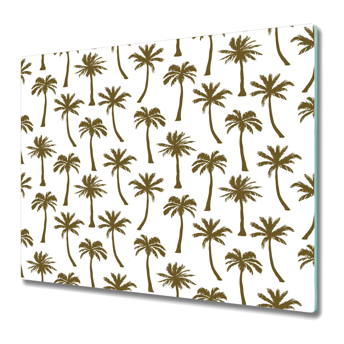 Stylowa Deska Do Krojenia ze Szkła Hartowanego 60x52 cm - Palmy