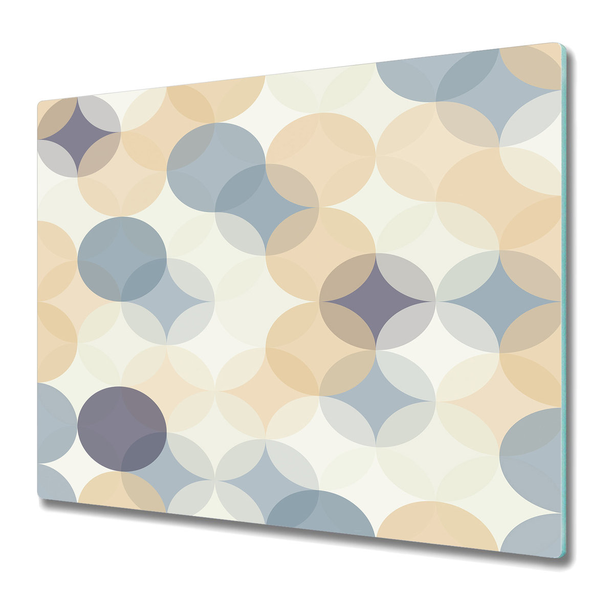 Funkcjonalna Deska Kuchenna - Osłona indukcji 60x52 cm - Geometryczne koła