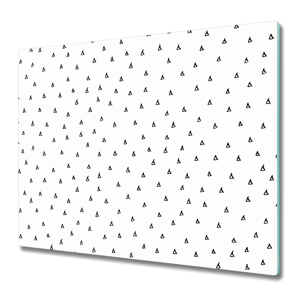 Stylowa Deska Do Krojenia ze Szkła 60x52 cm - Rysowane krople wzór