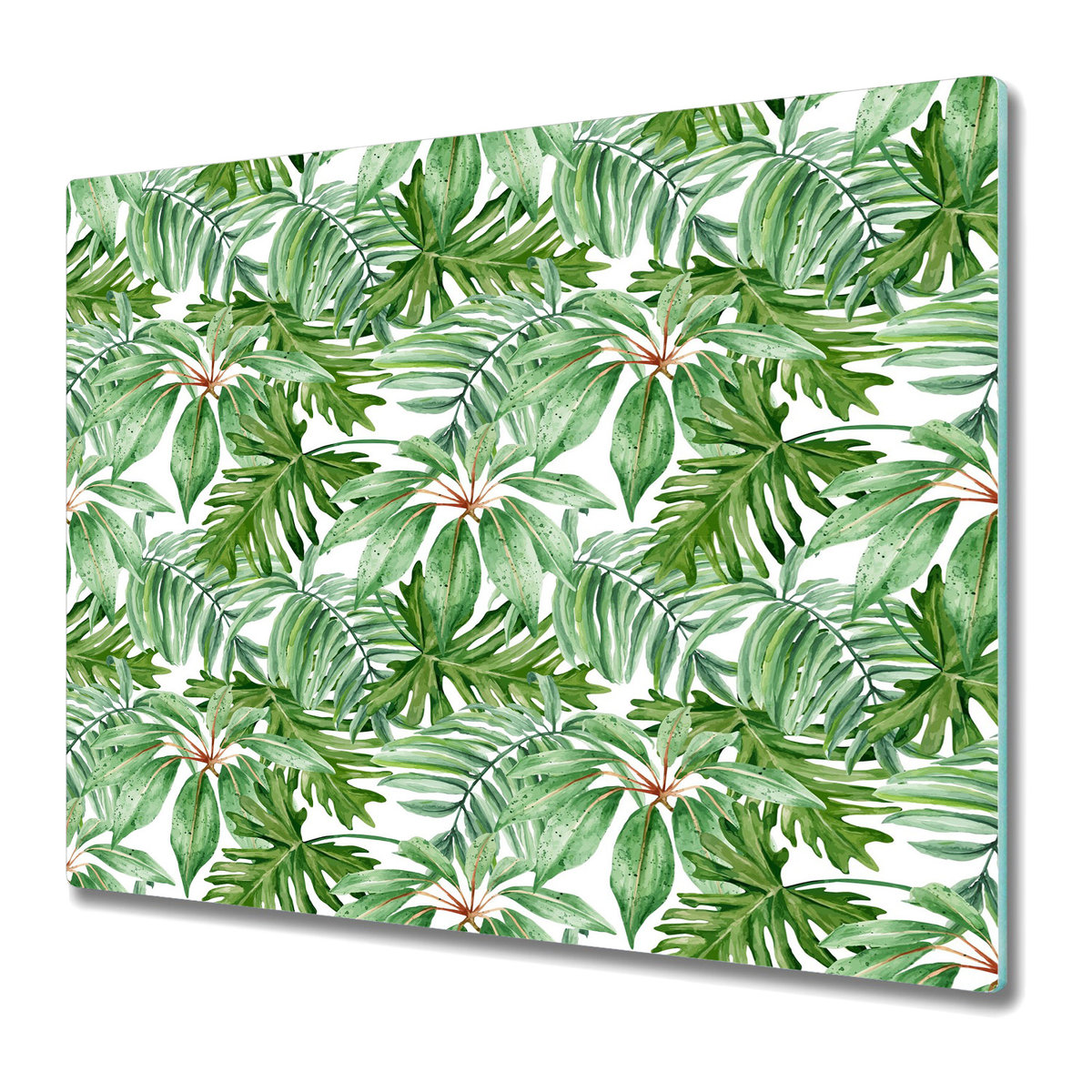 Funkcjonalna Deska Kuchenna - Osłona indukcji 60x52 cm - Liście bananowca